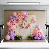 Lofaris Floral Balloon Arch Castle Boho Wedding Backdrop